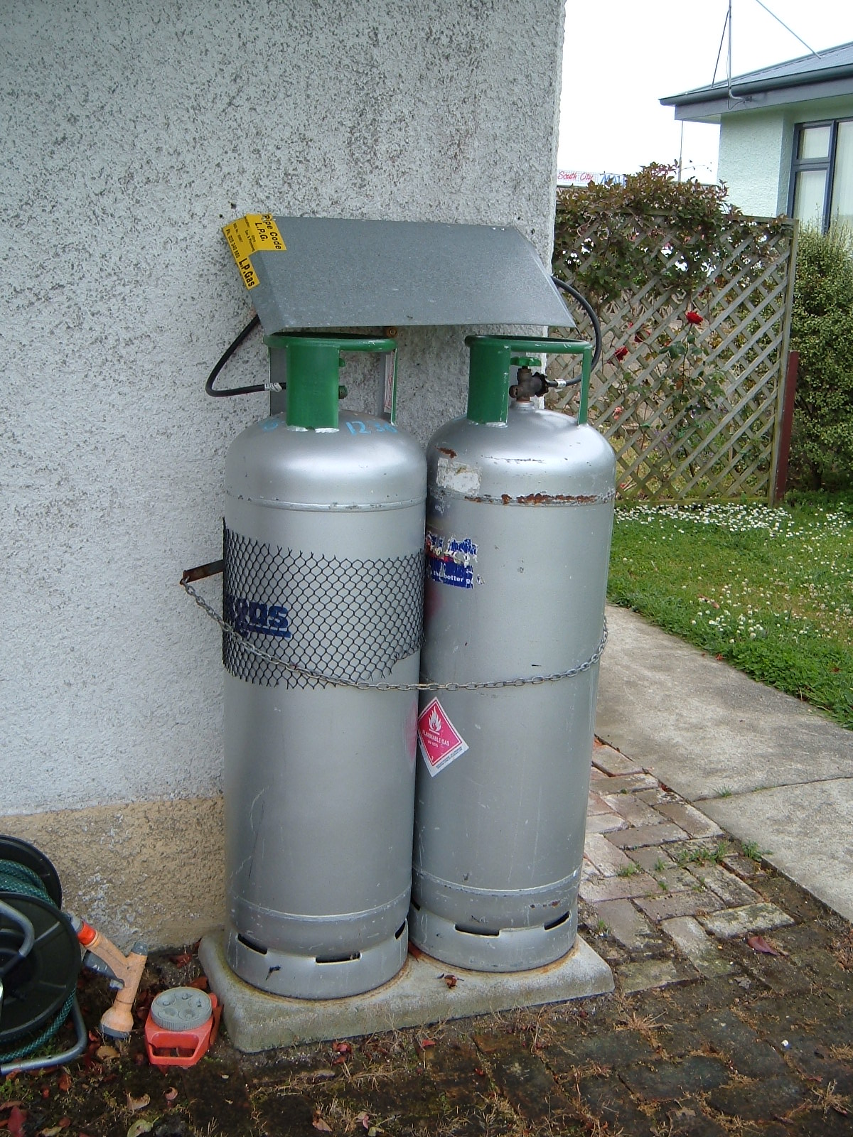 Large LPG gas tanks